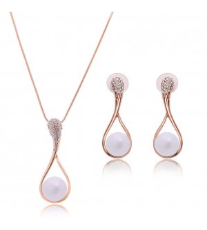 SET258 - Pearl Droplet Jewelery Set